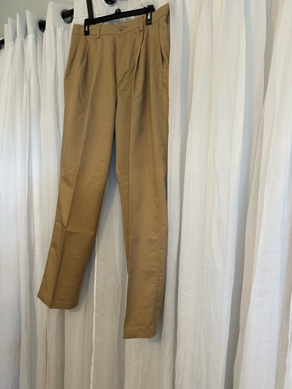 Dockers Mens Khaki Pleated Khaki Dress Pants - Picture 3 of 9